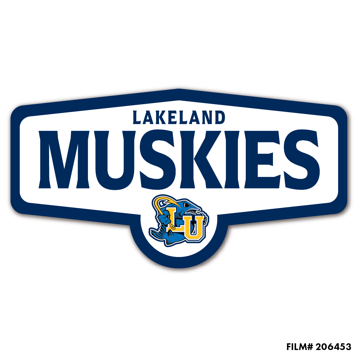 Muskies Script Logos Sticker Muskies Athletic Logo – Musko's Campus Shop