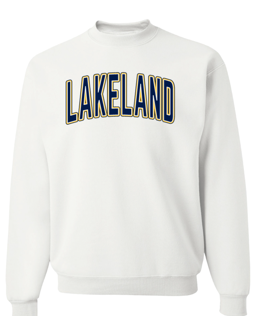 Crew Sweatshirt Navy & Gold Lakeland